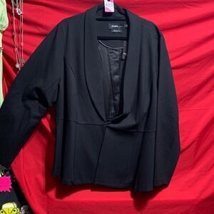 #423 size 4 torrid Studio Black Blazer Jacket ponte stretch